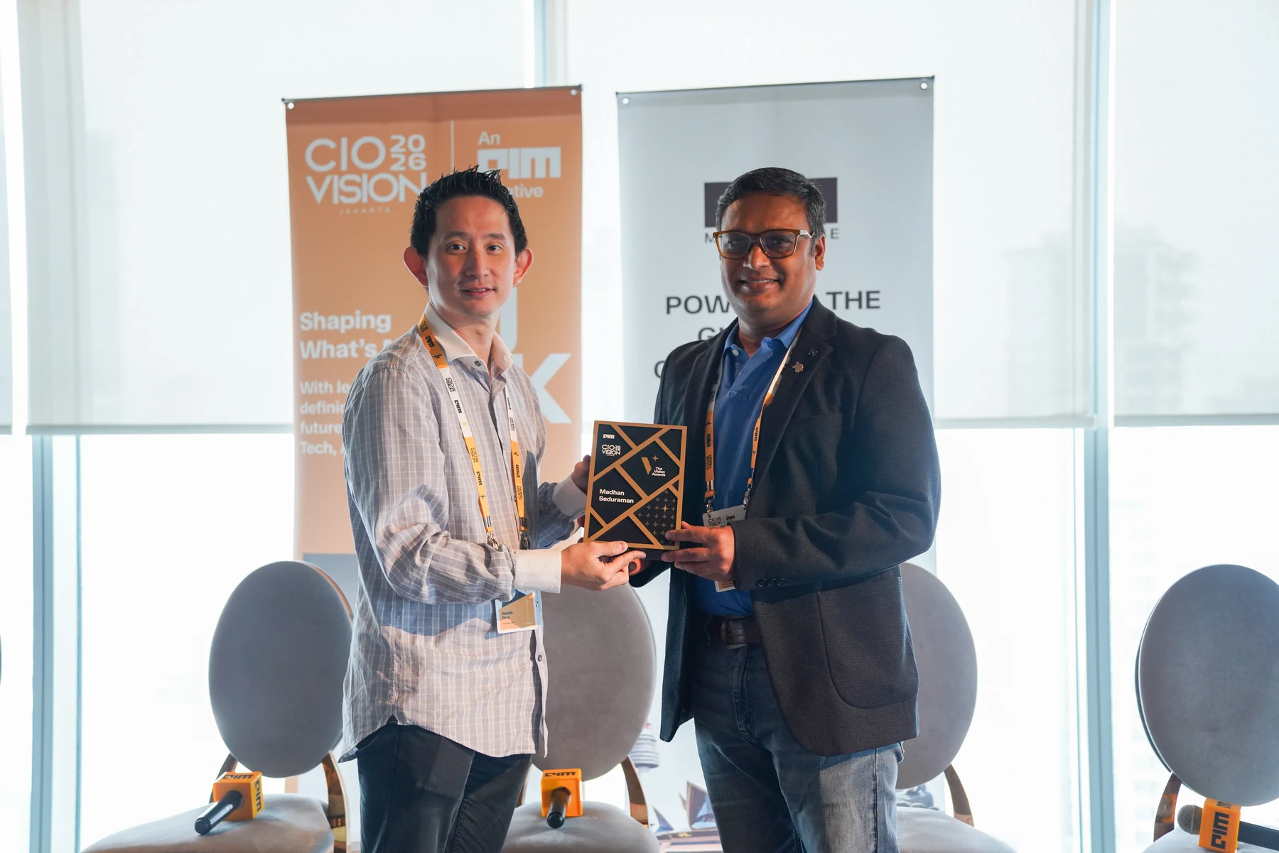 Award presentation moment — CIO Vision Jakarta 2026