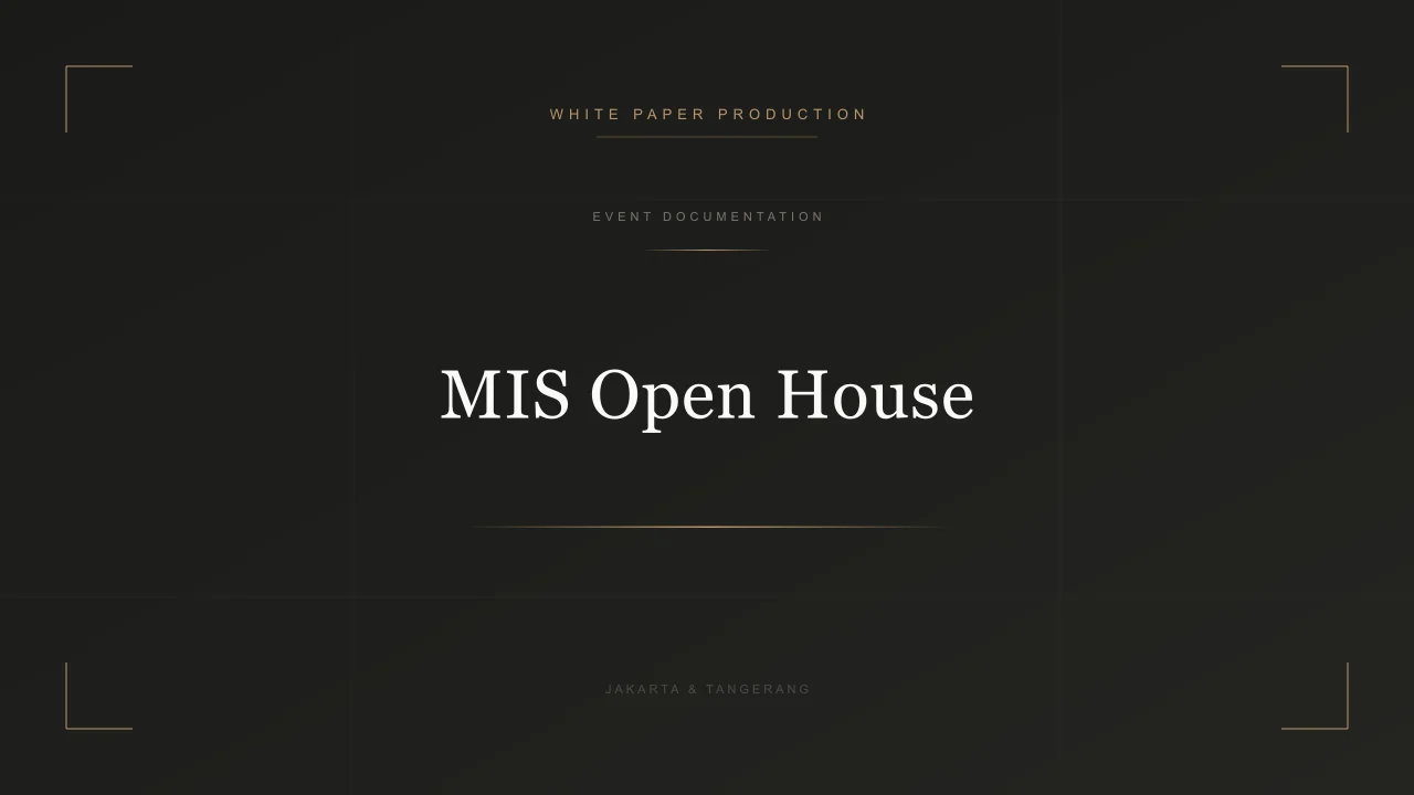 Video MIS Open House - Whitepaper Production