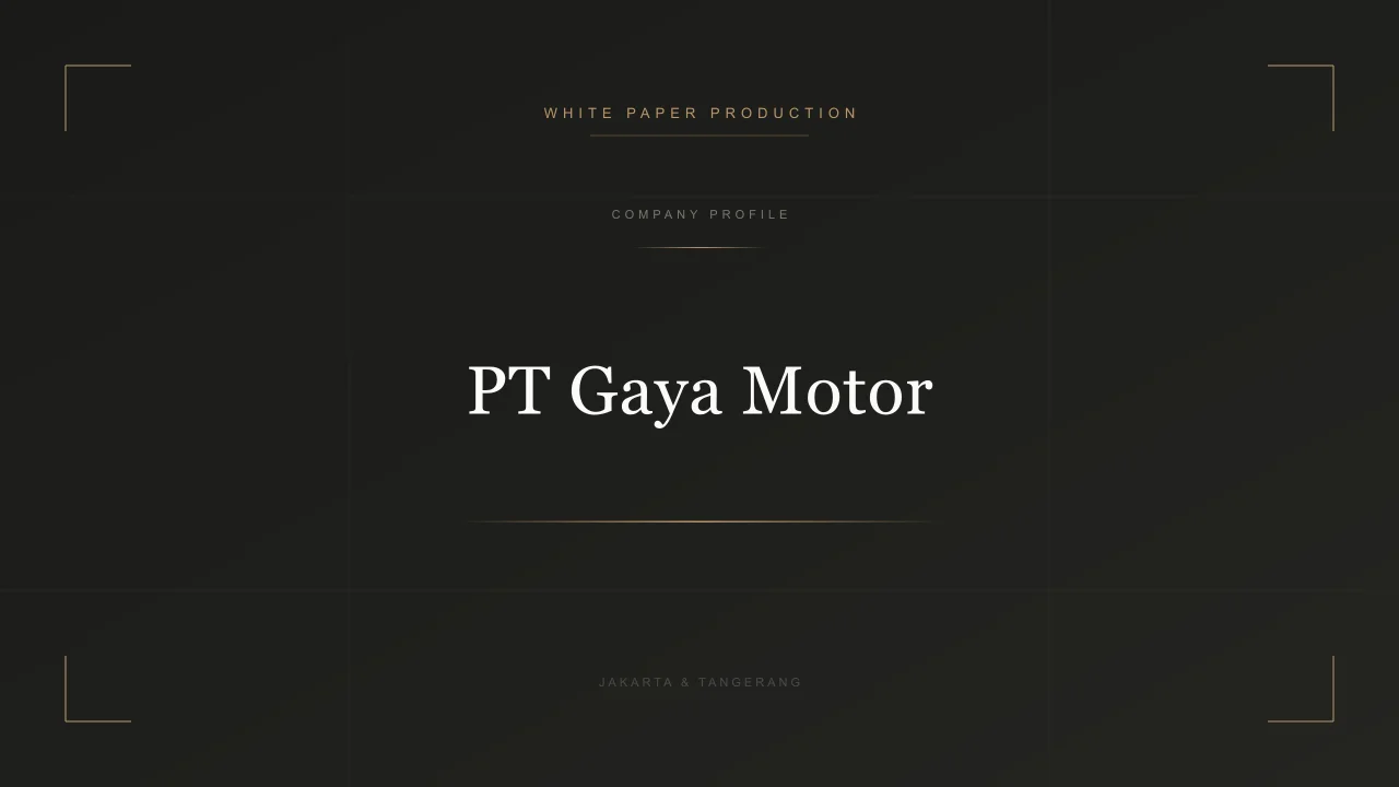 Automotive company profile video — Whitepaper Production